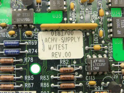 Ink Jet Controller PCB ACHV Supply Ink Heater Charge Voltage AC Power Lights