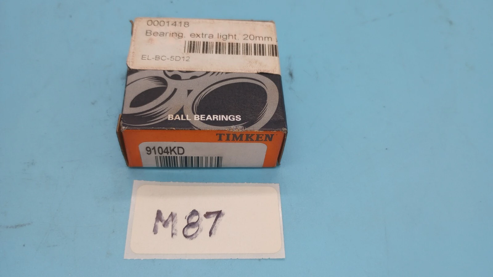 NEW Timken 910KD BALL BEARING, DEEP GROOVE,RADIAL  12 OD, 20MMX42MMX