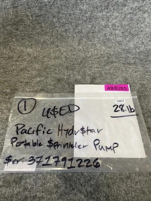 Used Pacific Hydrostar 371791226 Pumps (liquid, other) California US | Davliegogo LLC #1729467