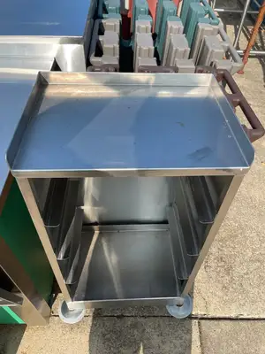 Used Falcon Restaurant Supply Used Stainless Steel Tray Serving Cart - SS50 Restaurant Equipment (Miscellaneous) Illinois US | Falcon Restaurant Supply #1376086