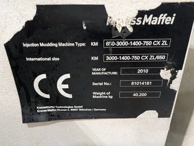 Used 2010 KRAUSS MAFFEI CXZL 650-3000/1400/750  3-COLOR Injection Molding Machines California US | Machinery Network #1455608