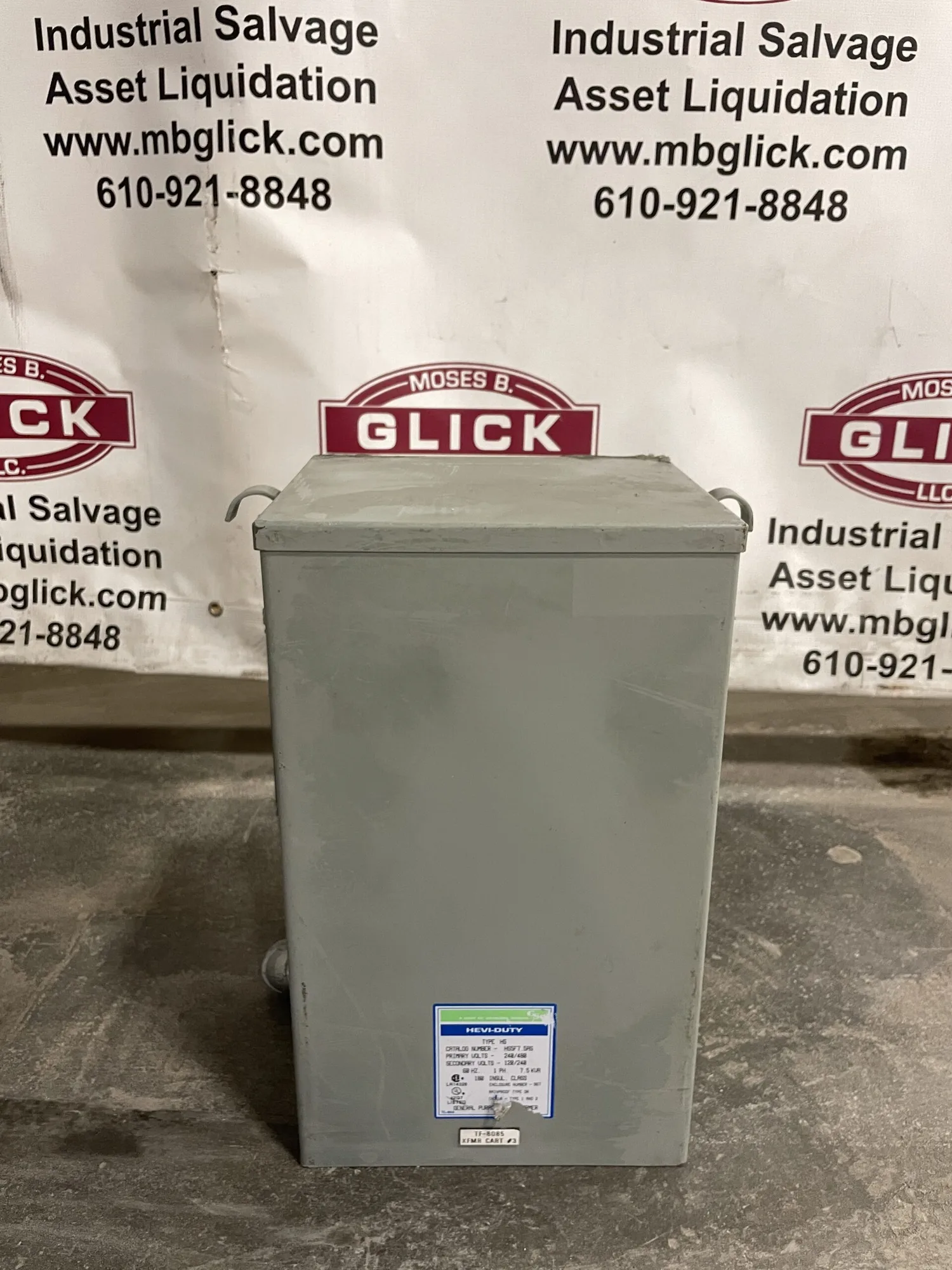 SOLA HEVI-DUTY HS5F7.5AS 7.5KVA Transformer 240/480V 120/240V 60Hz 1PH