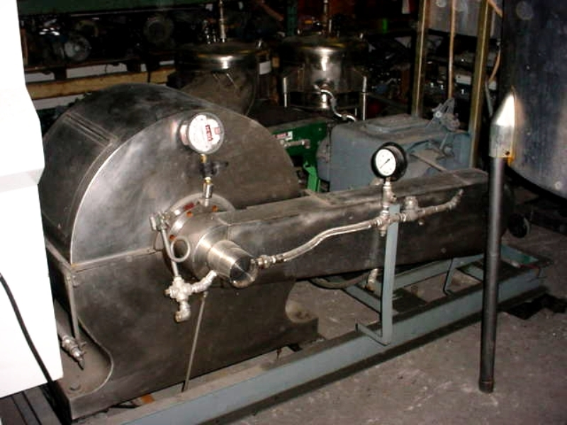 Liquid Quadronics centrifugal contactor, 316SS.