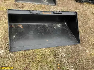 New Tomahawk 60” skid steer bucket, welded on high carbon cutting edge, skid steer quick attach