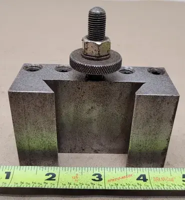 CXA 1 LATHE TOOL POST HOLDER, 13 TO 18" LATHE SWING, 3/4" MAX TOOL SIZE