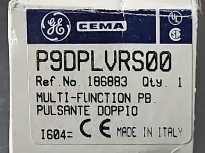 General Electric P9DPLVRS00 Multi function PB. Pulsante Doppio. Loc4D21