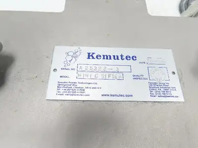 KEK Kemutec Mini C Centrifugal Rotary Screen Sifter Powder Processing .5HP 460V