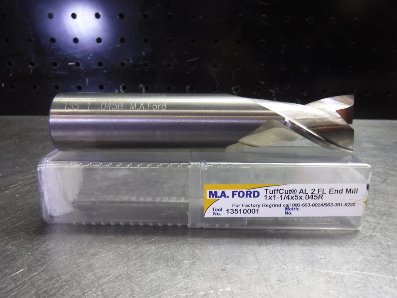 M.A. Ford TuffCut 1" Solid Carbide Endmill 2 Flute 13510001 (LOC1983A)