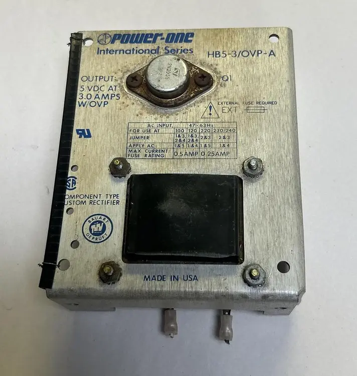Used POWER-ONE HB5-3/OVP-A Miscellaneous Equipment (Electrical & Power) | Surplus Asset Holdings #1194185
