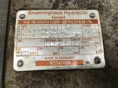 USED BRUENINGHAUS HYDRAULIK AA4VS0125FRG1/10R-PKD63K02