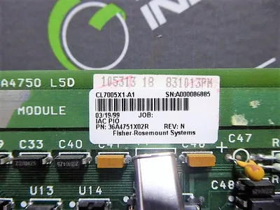 Fisher Rosemount CL7005X1-A1 Configurable Control Board 36A471X02R Rev. N Used