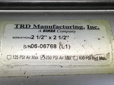 USED TRD MANUFACTURING INC 2.5X2.5