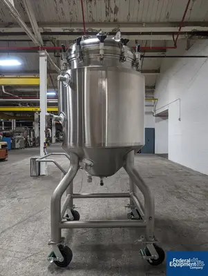 USED A&M Process 500 Liter A&B Process Receiver Tank, 316 S/S, 44/150#
