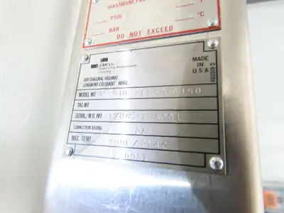 Emco MP-910-2F150-0150 Turbo-Bar Insertion Turbine Flow Meter 2" Flange 22"L