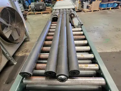 120 x 18 x 2.5 in. Roller Conveyor