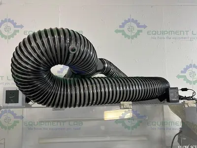 USED FLOW SCIENCES FS2020BKGVA 4' VENTED BALANCE SAFETY ENCLOSURE W/ FS-410-SS MOTOR