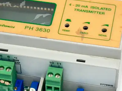PH3630, 2778910 | B&C Electronics PH3630 2-Wire DIN Rail pH Transmitter 2778910 - For parts or not working