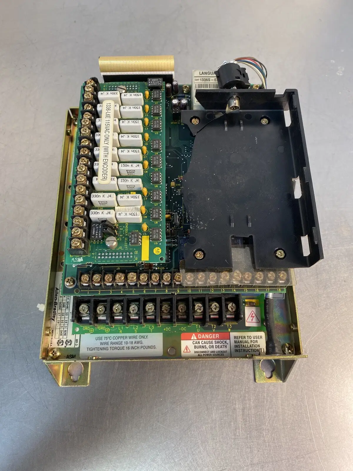 ALLEN BRADLEY 1336S-BRF15-AN-EN4-L6E DRIVE SER. D 1C