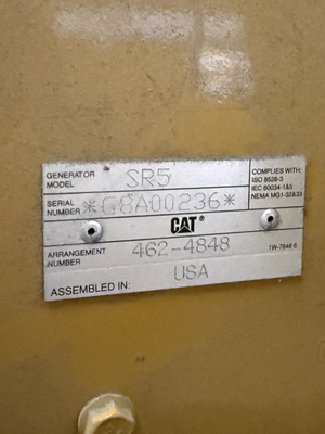 Used CAT SR5 Generator Parts Texas US | Oil The Woodlands Group #1500738