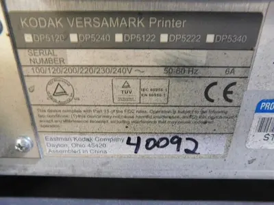USED KODAK VERSAMARK  ONE INCH PRINT UNIT PLUS HEAD DP5120