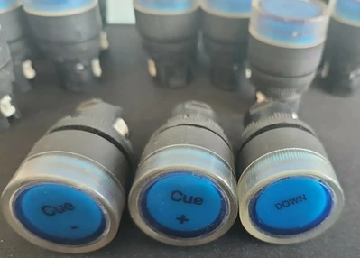 *NEW FULL BAG* Blue Push Button Switch 1" *WARRANTY*