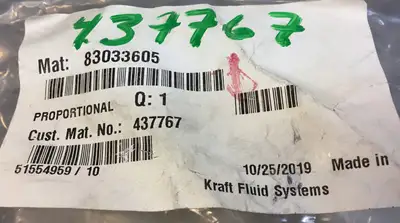 USED Kraft Fluid Controls 83033605