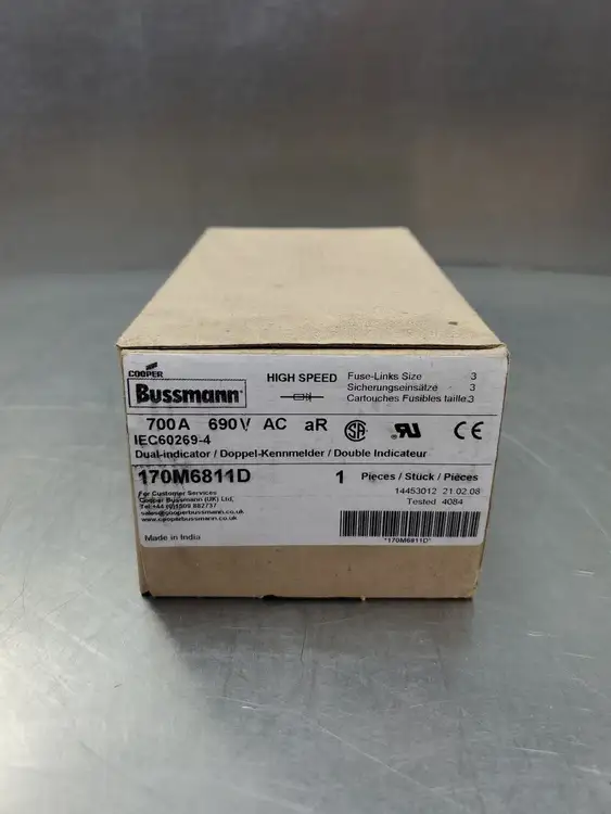 Used Bussmann 170M6811D Fuses | Palmetto Automation #1156268