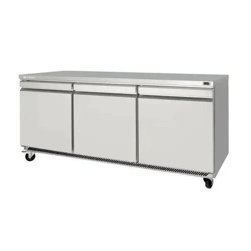 Infrico IUC-UC72R 72 5/8" W Undercounter Refrigerator w/ (3) Sections & (3) Doors, 115v