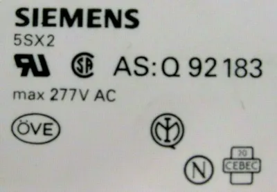 NEW LOT OF 8 SIEMENS 5SX21 CIRCUIT BREAKERS