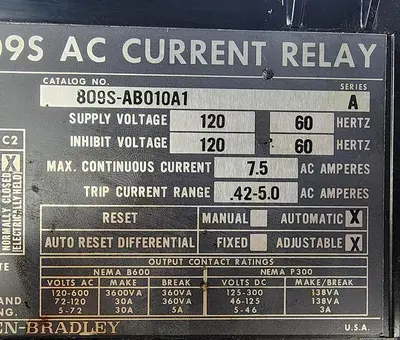 USED ALLEN-BRADLEY 809S-AB010A1