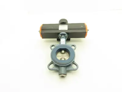 Ebro EB05FS6 F04/V11 DN65 2-1/2" Butterfly Valve & Pneumatic Actuator 14.5 PSI