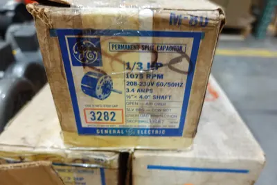 4 PALLETS OF ASSORTED MOTORS, BALDOR, LENZE, WEG, SEW-EURODRIVE, TOSHIBA, MARATHON, GE
