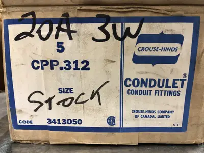 NEW CROUSE-HINDS CPP 312