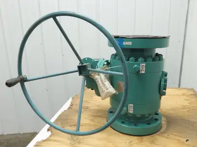 PBV 6700 Series 6" Flanged #600 Trunnion Ball Valve Handwheel Gear Operator