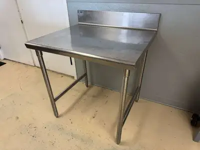 Used Falcon Restaurant Supply Used 36"X 32" Stainless Steel Table Food Prep Tables Illinois US | Falcon Restaurant Supply #1375005