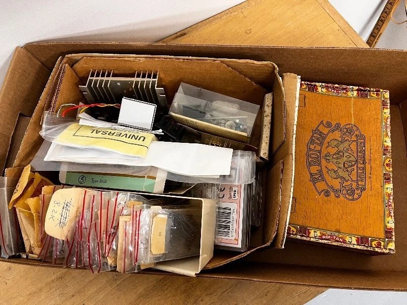 Lot of Vintage Electronics Components, Kits, and Parts Assortment