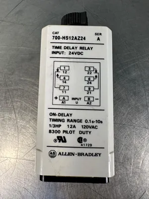 Allen Bradley 700-HS12AZ24/A On-Delay Timing Range 120VAC Ser. A (4E-34)