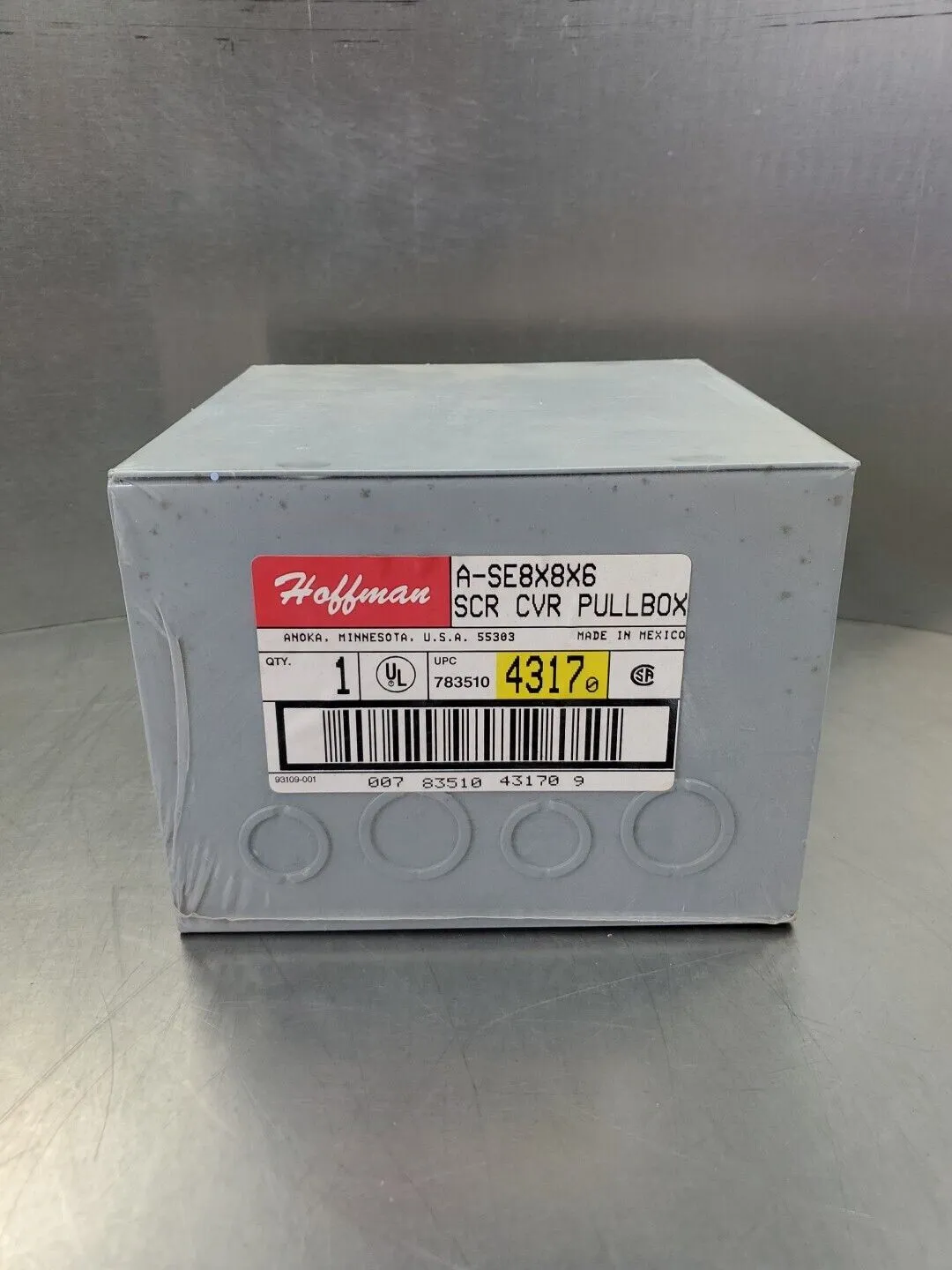 Hoffman A-SE8X8X6 Screw Cover Enclosure Pullbox. 4E-32