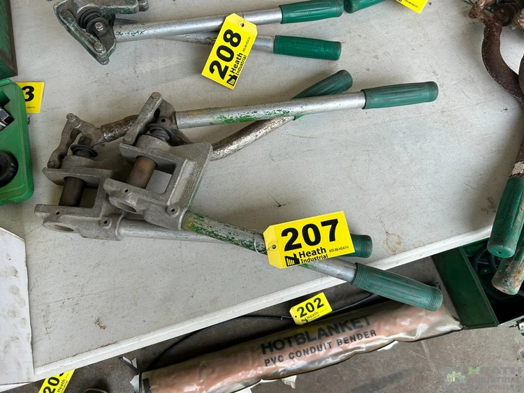 Used _UNKNOWN_ (2) GREENLEE 709 STUD PUNCHES Hand Punches Illinois US | Heath Industrial Auction Services #1379730