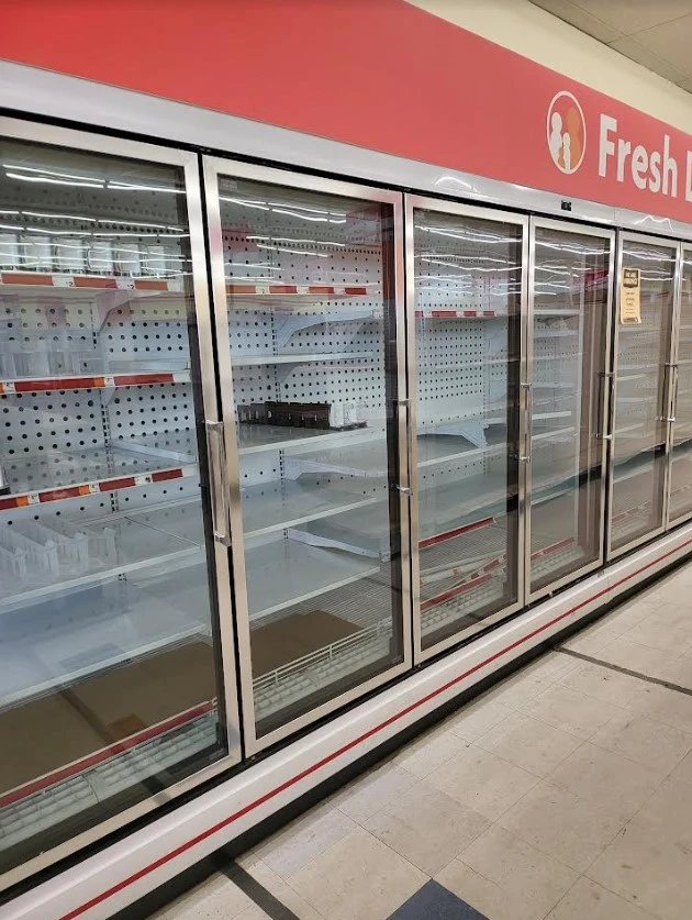 30-0024 Zero Zone 27 Door Hybrid Medium Temp Cooler and Low Temp Freezer Run