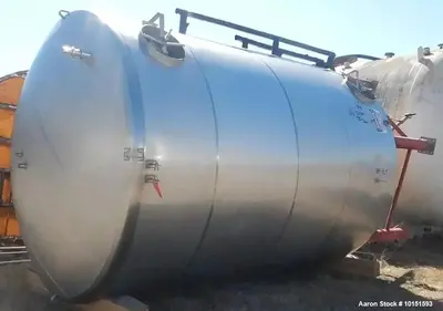 Used 8,400 Gallon (200 BBL) Stainless Steel Jacketed Tank – Cone Bottom Fermentation & Storage Vessel with CIP