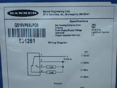 New | in-Stock BANNER QS18VP6XLPQ8 Sensors | HGR 24 #752445