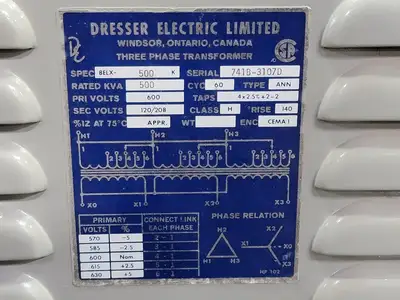 USED DRESSER ELECTRIC 8ELX-500K