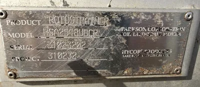 PARKSON RotoStrainer RSA2548UBCR FILTERS | EcReCon Inc (5)