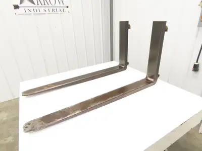 Crown 75324-3 4x42" Class 2 Steel Forklift Forks 16" Carriage 1-Pair 1500X24