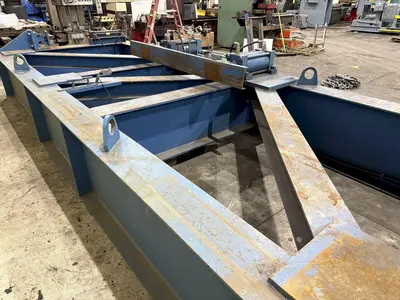 250 TON X 21' CAMBCO HYDRAULIC BEAM CAMBERING / BENDING MACHINE: YOBRO #24412
