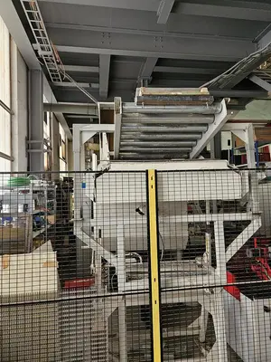 USED HOSOKAWA TWO-STAGE PLASTIC SHREDDING AND GRANULATION SYSTEM
