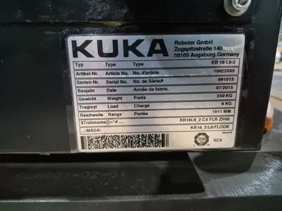 New | in-Stock 2015 KUKA KR16 L6-2 + KR C4 NA Robots Michigan US | iGAM Industrial Marketplace #1173935