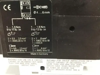 USED SIEMENS 3VU1300-0MG00