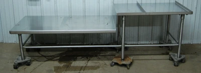 142-0828 93" x 26" Stainless Steel Heavy Duty Equipment Table